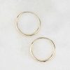 Stones & Gold Earrings | 11Mm Infinity Hoop Earrings