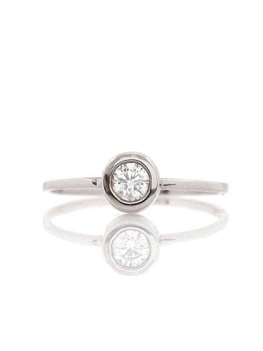 Stones & Gold Rings | 0.20Ct Diamond Solitaire Bezel Ring