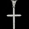 Stones & Gold Necklaces | 0.50Ct Diamond Cross Solid 14 Karat Gold Pendant