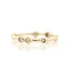 Stones & Gold Rings | Champagne Diamond Bezel Solid 14 Karat Gold Stackable Eternity Band