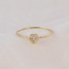 Stones & Gold Rings | Diamond Heart Ring