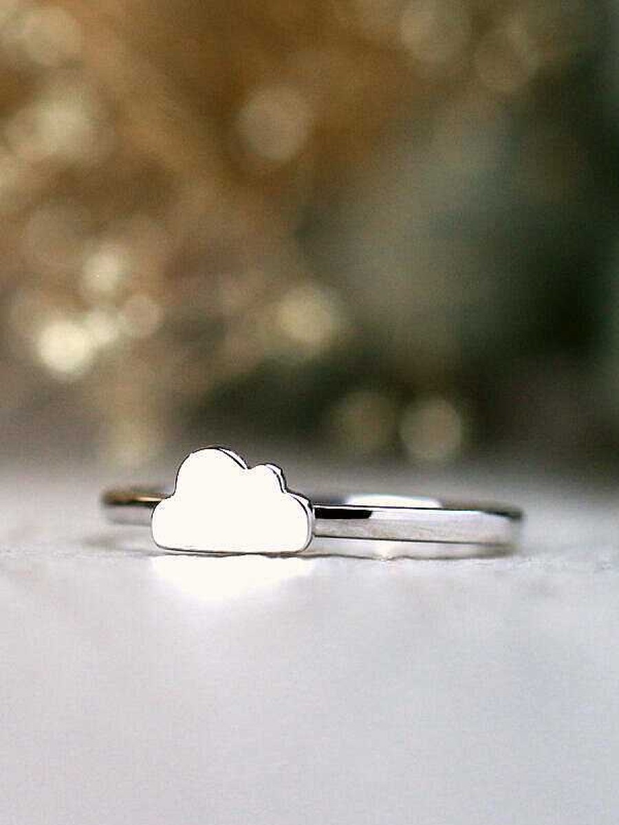 Stones & Gold Rings | Whimsical Cloud Solid 14 Karat Gold Ring