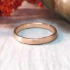 Stones & Gold Rings | 2.7Mm Satin Finish Wedding Band Solid Gold (14Kr) Stackable Modern Women'S Engagement Ring