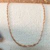 Stones & Gold Necklaces | Modified Link Chain Necklace | Solid Gold Chain | Rose Gold Chain | 16 Inches | Spring Lock | Fine Jewelry | Free Shipping