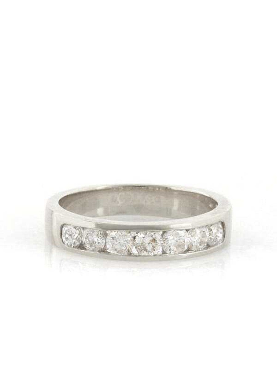 Stones & Gold Rings | 0.70Ct Natural Diamond Channel Solid 14 Karat Gold Band