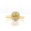 Stones & Gold Rings | Canary Yellow Sapphire Solid 14 Karat Gold Engagement Ring