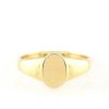 Stones & Gold Rings | Baby Vertical Oval Solid 14 Karat Gold Signet Ring