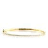 Stones & Gold Bracelets & Anklets | 1.6Mm Dainty Diamond Solid 14 Karat Gold Bangle