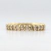 Stones & Gold Rings | Champagne Diamond Eternity Wedding Band Solid 14K Gold Engagement Ring