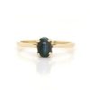 Stones & Gold Rings | Cat'S Eye Cabochon Chrysoberyl Solid 14 Karat Gold Solitaire Ring