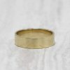 Stones & Gold Rings | 5Mm Modern Straight Edge Solid 14 Karat Gold Band