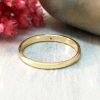 Stones & Gold Rings | Wedding Band | Diamond Wedding Band | Gold Ring | Matte Gold | Engagment | 1.8Mm Band | Solid Gold | Fine Jewelry | Free Shipping