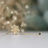 Stones & Gold Earrings | Itsy Bitsy Natural Black Diamond Spider And Web Solid 14 Karat Gold Chandelier Earrings