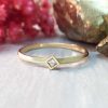 Stones & Gold Rings | Stackable Diamond Rings | Princess Cut Diamond Solitaires | Solid 14K White, Yellow, And Rose Gold | Fine Jewelry | Free Shipping 14K Tri-Tone