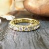 Stones & Gold Rings | 2.8Mm Diamond Eternity With Sizing Bar Wedding Band Solid Gold (14Ky) Engagement Ring