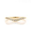 Stones & Gold Rings | 2.2Mm Diamond Pave Wavy Wedding Band Solid 14K Gold Engagement Ring