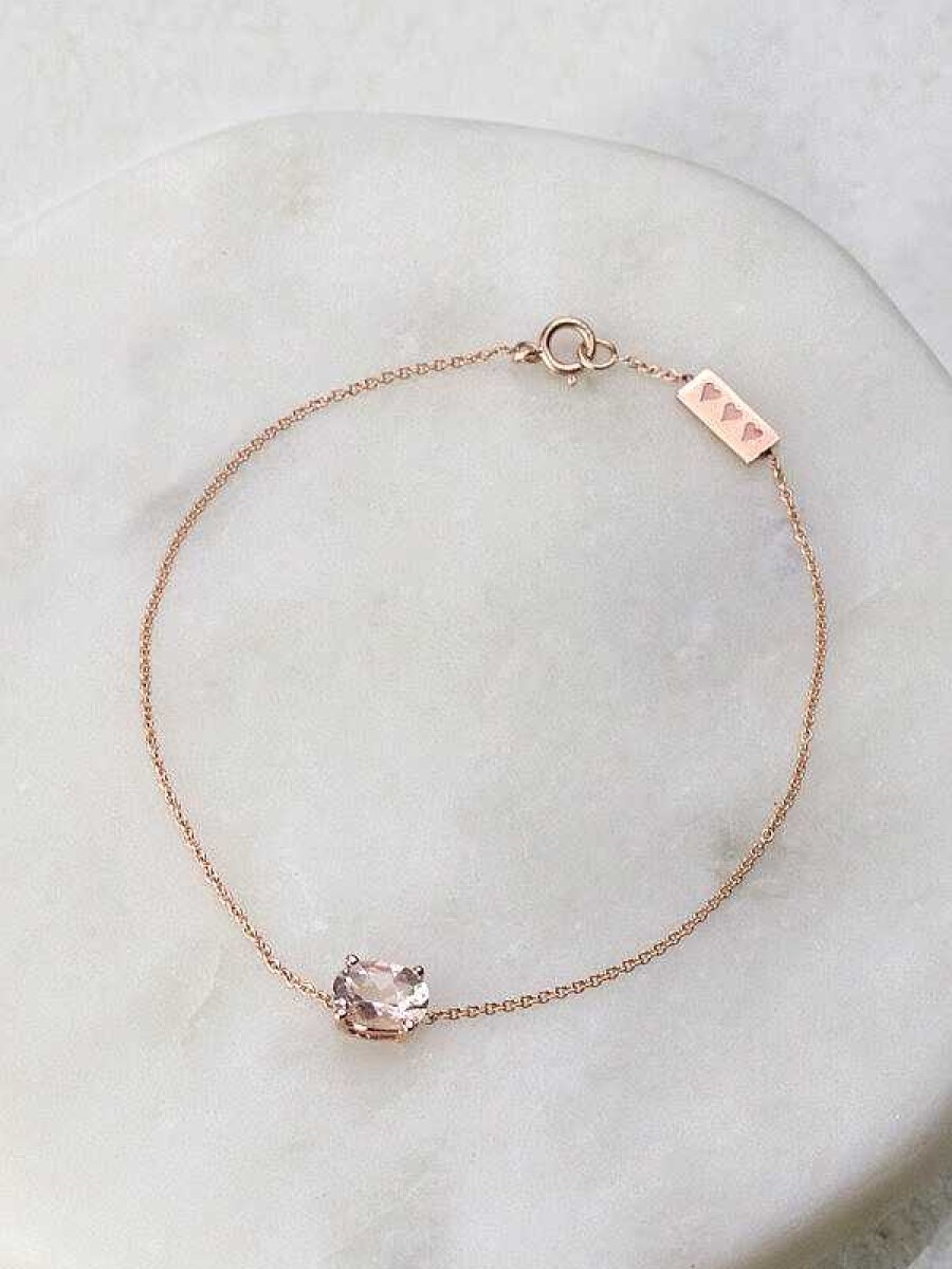 Stones & Gold Bracelets & Anklets | 1.08 Carat Dainty Solid 14 Karat Gold Diamond Tennis Bracelet