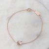 Stones & Gold Bracelets & Anklets | Dainty Natural Morganite 14 Karat Gold Chain Bracelet