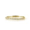 Stones & Gold Rings | 1.5Mm Dainty One Prong Floating Diamond Solid 14 Karat Gold Band