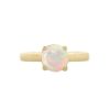 Stones & Gold Rings | 1 Carat Rainbow Faceted Opal Solitaire Engagement Ring