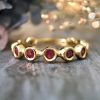 Stones & Gold Rings | Ruby Eternity With Sizing Bar Wedding Band Solid Gold (14Ky) Colored Stone Stackable Ring