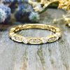 Stones & Gold Rings | 1.9Mm Diamond Wedding Band Solid Gold (14Ky) Stackable Women'S Engagement Ring