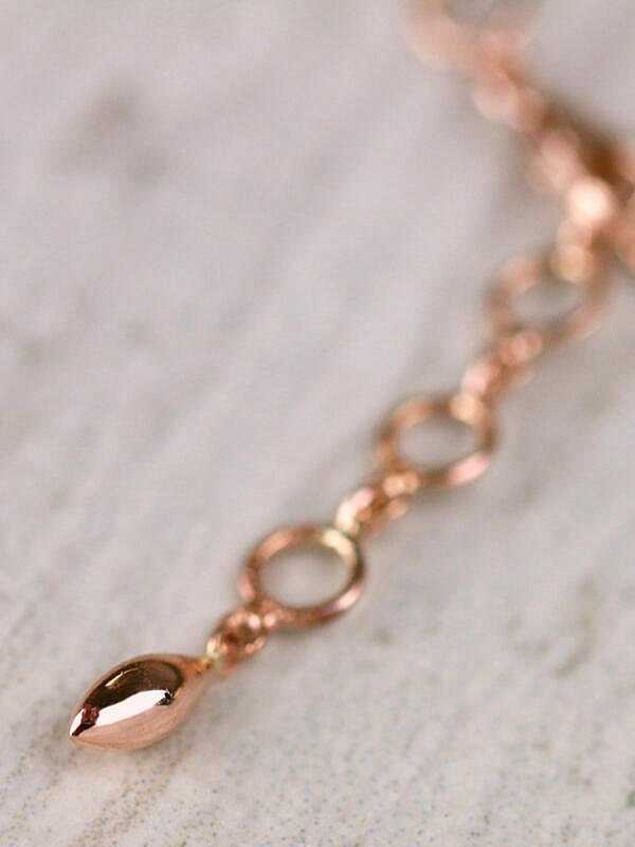 Stones & Gold Bracelets & Anklets | Infinity Diamond Solid 14 Karat Gold Promise Bracelet