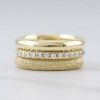 Stones & Gold Rings | Set: The Dome Universe Trio Band Solid 14 Karat Gold Stack