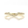 Stones & Gold Rings | Diamond Curved Matching Solid 14 Karat Gold Band