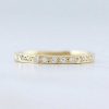 Stones & Gold Rings | 1.9Mm Diamond Pave With Filigree Etching Solid 14K Gold Wedding Band