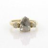 Stones & Gold Rings | 1.23Ct Rough Diamond Two Stone Engagement Ring