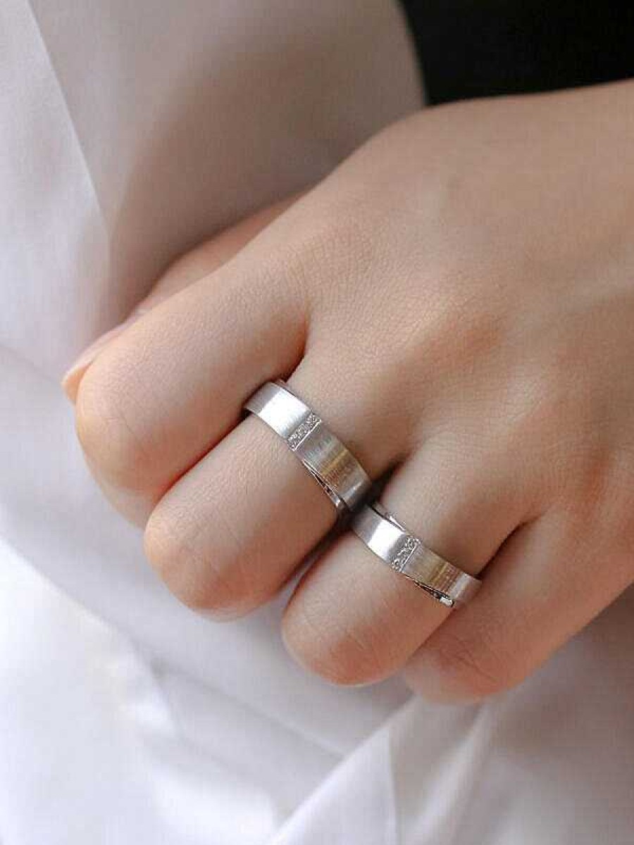 Stones & Gold Rings | Set. Diamond Bar Men'S + Women'S Wedding Solid 14 Karat Gold Band