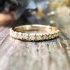 Stones & Gold Rings | 2.4Mm Diamond Wedding Band Solid Gold (14Kr) Stackable Women'S Engagement Ring