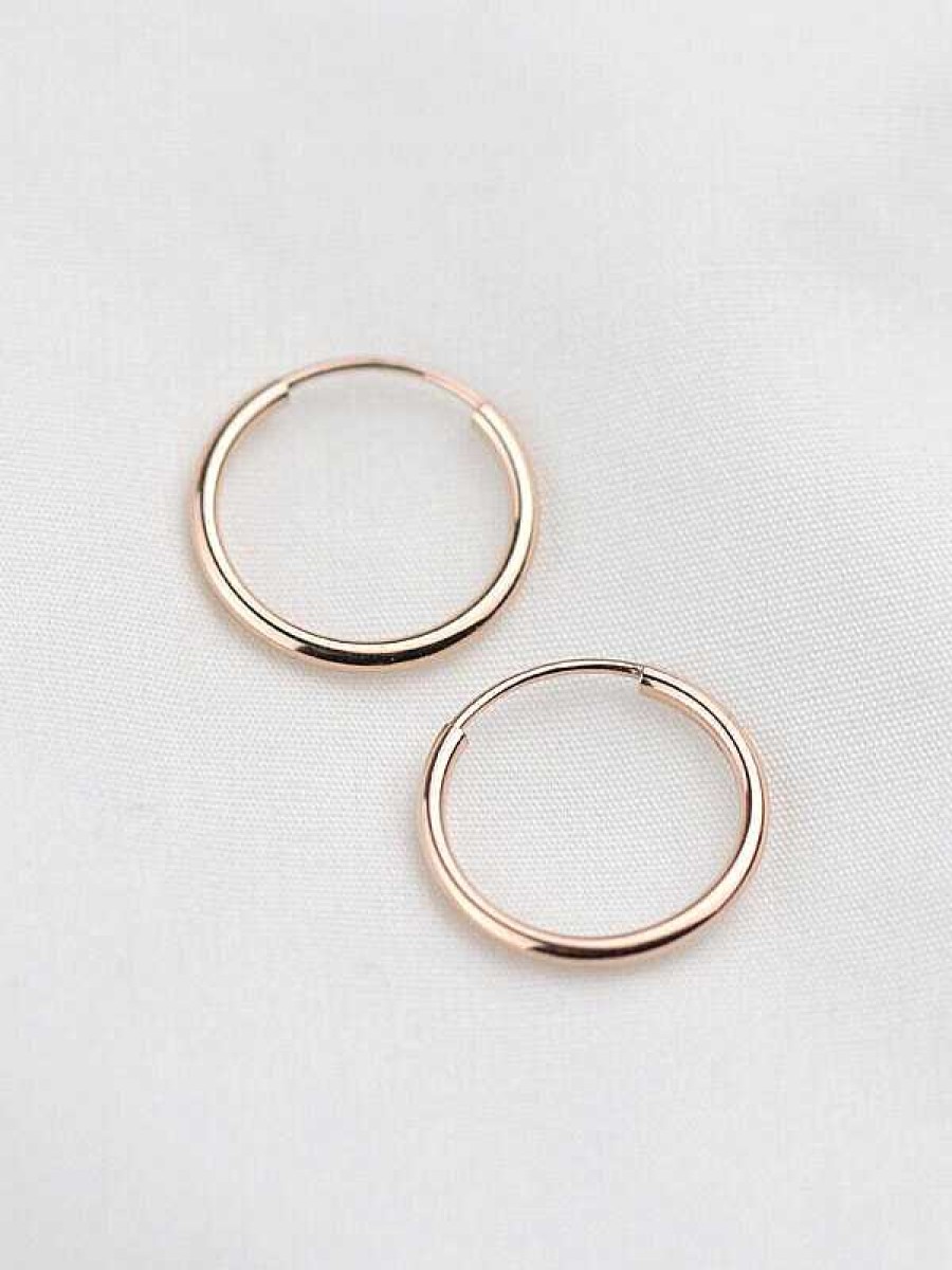 Stones & Gold Earrings | 13Mm Infinity Hoop Earrings