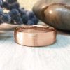 Stones & Gold Wedding Bands | 6Mm Satin Finish Wedding Band Solid Gold (14Kr) Affordable Modern Men'S Engagement Ring