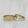 Stones & Gold Rings | 3Mm Modern Straight Eage Solid 14 Karat Gold Band