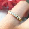 Stones & Gold Rings | 2.5Mm Diamond Wedding Band Solid Gold (14Ky) Affordable Women'S Engagement Ring