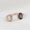 Stones & Gold Rings | Floating Seafoam Ombre Tourmaline Solid 14 Karat Gold Ring