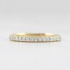 Stones & Gold Rings | 1.9Mm Diamond Shared Prong Slim Solid 14 Karat Gold Wedding Band