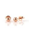 Stones & Gold Earrings | 4Mm Solid 14 Karat Gold Ball Earrings