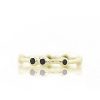 Stones & Gold Rings | Black Diamond Bezel Solid 14 Karat Gold Stackable Eternity Band