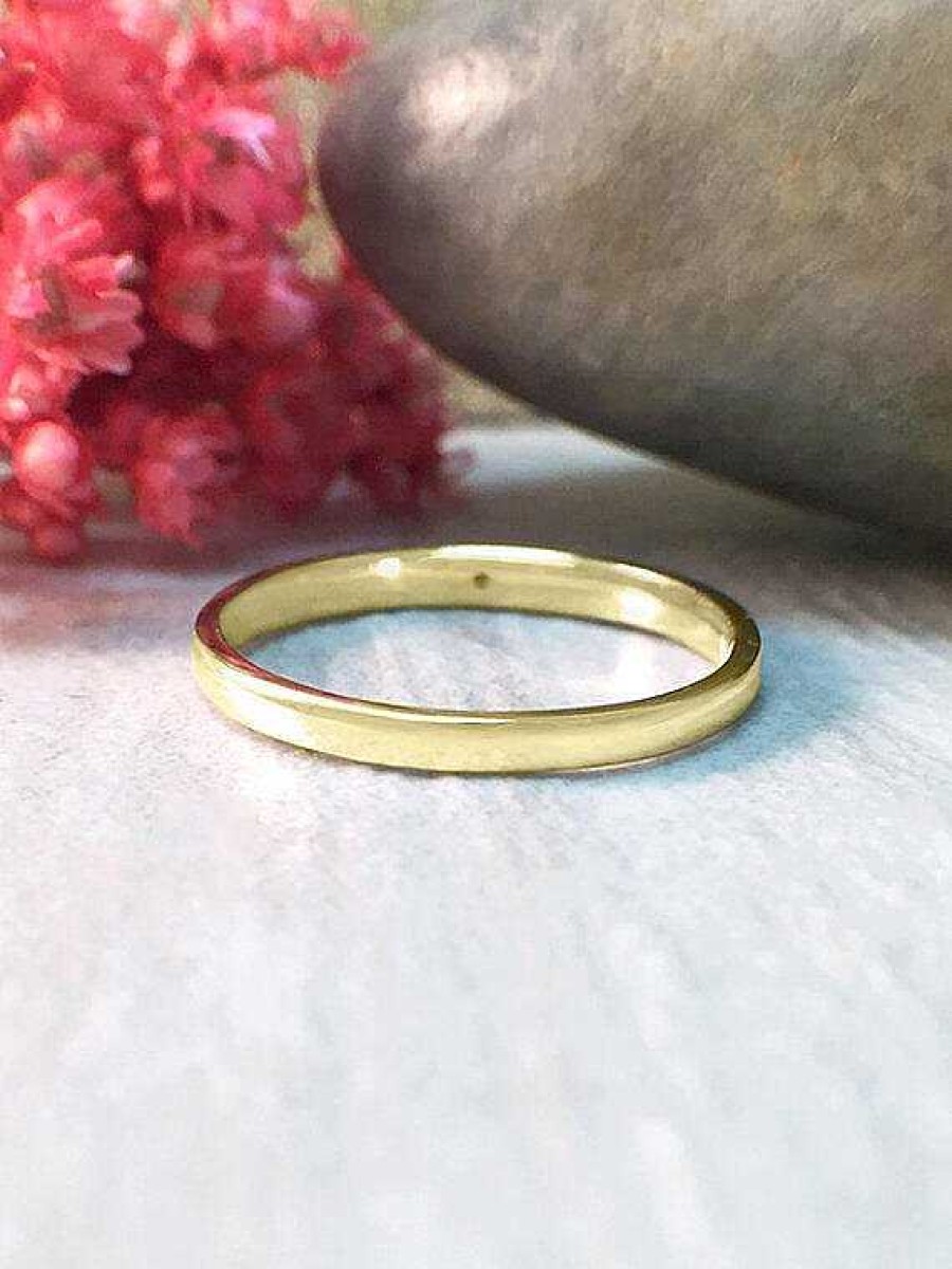 Stones & Gold Rings | Wedding Band | Diamond Wedding Band | Gold Ring | Matching Wedding Ring | 1.8Mm Band | Solid Gold | Fine Jewelry | Free Shipping