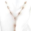 Stones & Gold Necklaces | Morganite By The Yard And Diamond Solid 14 Karat Gold Fancy Chain Necklace