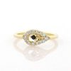 Stones & Gold Rings | Diamond Evil Eye Ring