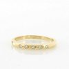 Stones & Gold Rings | Simple 5 Stone Diamond Solid 14 Karat Gold Stackable Wedding Band