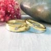 Stones & Gold Rings | Matching Diamond Wedding Band Set | Matching Bands | Wedding Rings | Solid Gold | 1.8 And 3.8Mm Band | Fine Jewelry | Free Shipping