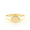 Stones & Gold Rings | Baby Horizontal Oval Solid 14 Karat Gold Signet Ring