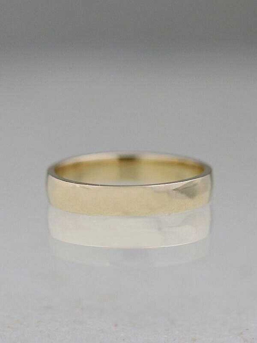 Stones & Gold Rings | 4Mm Simple Solid 14 Karat Gold Band