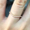 Stones & Gold Rings | 1.6Mm Diamond Very Wavy Solid 14K Gold Wedding Band