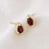 Stones & Gold Earrings | Vino Tourmaline Stud Earrings